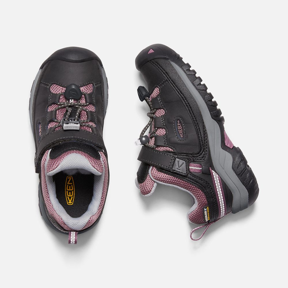 Keen Wandelschoenen Kinderen Zwart/Roze - Targhee Waterproof - 53682-NIDK